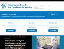 Tablet Screenshot of nightingalenursingawards.org